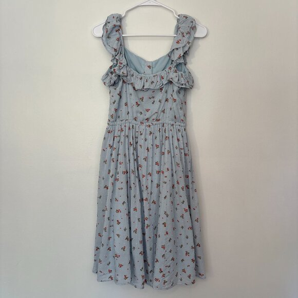 Gal Meets Glam Patricia Dress Ruffle Floral Size 4P - Picture 7 of 9